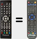 Replacement remote control for TFD1903