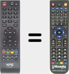 Télécommande pour remplacer RC-309-B
