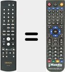 Replacement remote control for RC-1055 (00D9630307705)