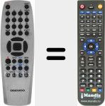 Télécommande pour remplacer REMCON1456