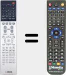 Replacement remote control for RAV537 (ZP601200)