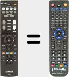 Replacement remote control for RAV550 (ZT595900)