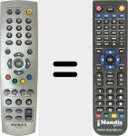 Télécommande pour remplacer RS-636E