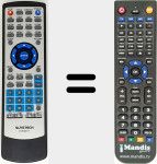 Télécommande pour remplacer DVPMX117