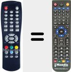 Replacement remote control for REMCON1228