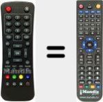 Replacement remote control for DTB-7500 PT