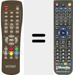 Télécommande pour remplacer DVBT42