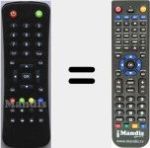 Replacement remote control for MAX S405 HD PLUS