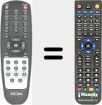 Replacement remote control for IPlayer50Plus