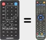 Replacement remote control for LAU004