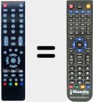 Télécommande pour remplacer RC2712