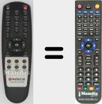 Replacement remote control for ICUBEXDIV35XPPRO