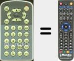 Télécommande pour remplacer TV302