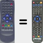 Télécommande pour remplacer Orbitech004