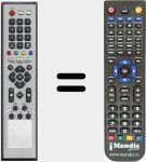 Replacement remote control for RC39HI