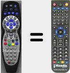 Replacement remote control for RCC004