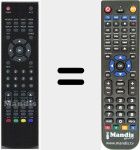 Replacement remote control for X81004807