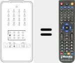 Télécommande pour remplacer 16 PROGRAMMI IR