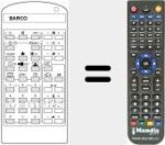 Replacement remote control for 59.75391