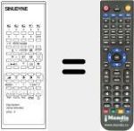 Télécommande pour remplacer DIGI SYSTEM 6700 PIP