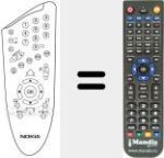 Replacement remote control for DVB 9800 S MEDIA