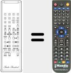 Télécommande pour remplacer RC 100