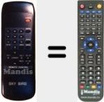 Replacement remote control for REMOTE CONTROL