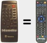 Télécommande pour remplacer REMOTE CONTROL