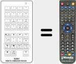 Télécommande pour remplacer RM-603 B (A1009042A)