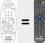 Replacement remote control for RM 76151V-67902