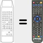 Télécommande pour remplacer TP 872