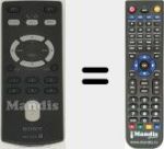 Replacement remote control for RM-X 304 (148015011)