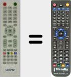 Replacement remote control for Led002