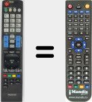 Replacement remote control for MI-AKB72914207