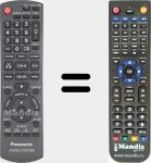 Replacement remote control for Audio System (N2QAYB000500)