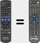 Replacement remote control for N2QAYB000508