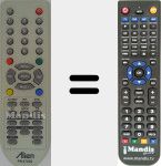 Replacement remote control for PR37020
