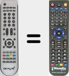 Replacement remote control for RC6121