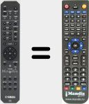 Télécommande pour remplacer RAS2 (ZG936400)
