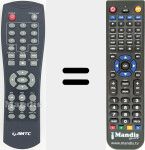 Télécommande pour remplacer AMTC001