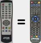 Télécommande pour remplacer Mini DT 12 C