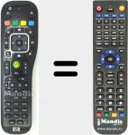 Télécommande pour remplacer TSGH-IR01 (RC HX 0002 G-IR 01)