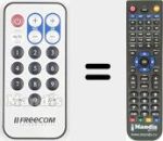 Replacement remote control for REMCON1774