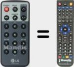 Replacement remote control for AKB35120904