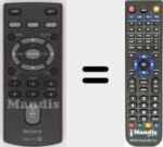 Télécommande pour remplacer RM-X172 (148015024)