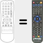 Replacement remote control for REMCON728