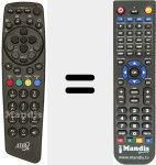 Replacement remote control for REMCON748