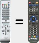 Replacement remote control for RC 1072 (VS20349162)