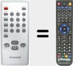 Replacement remote control for REMCON1312