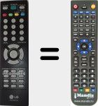 Télécommande pour remplacer MKJ33981404